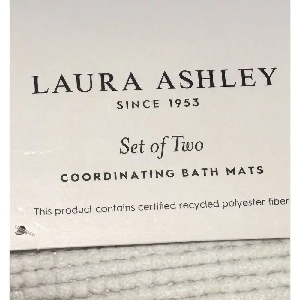 Laura Ashley Bramble Berry Bath Mat Rugs Set Green 2 Pcs 20